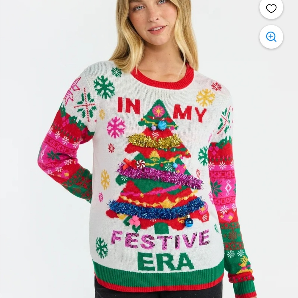 No Boundaries Festive Christmas Sweater - Multicolor